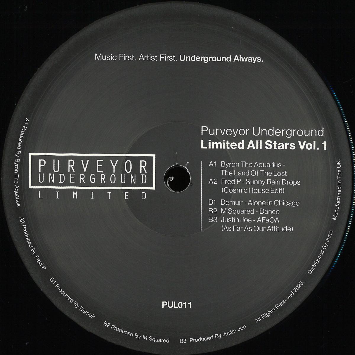 Various - Purveyor Underground Ltd. All Stars Vol. 1