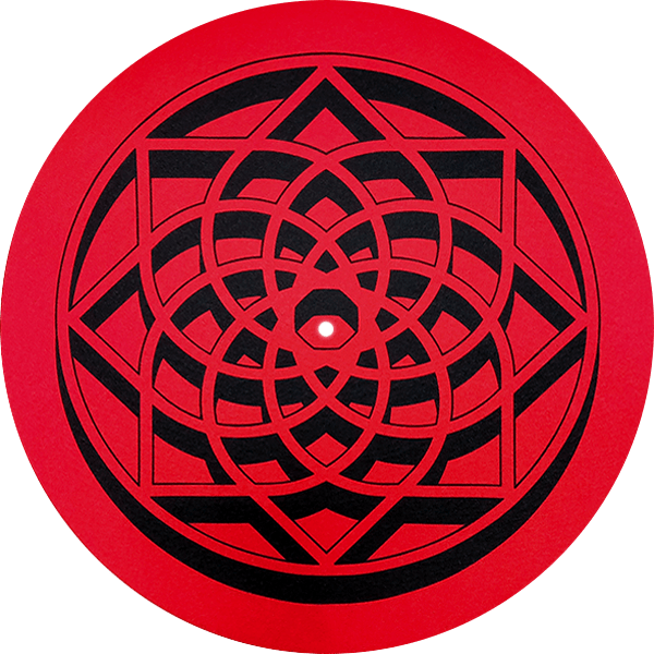 Slipmat "YYK" - Reversible (Par, Rojo)