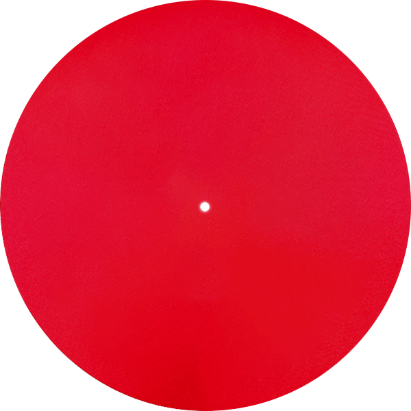 Slipmat "YYK" - Reversible (Par, Rojo)