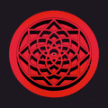 Slipmat "YYK" - Reversible (Par, Rojo)