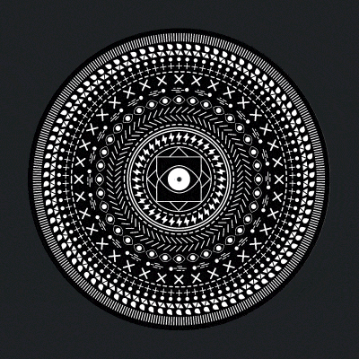 Slipmat "Eye of Joule" - Doble Vista (Par, Negro)
