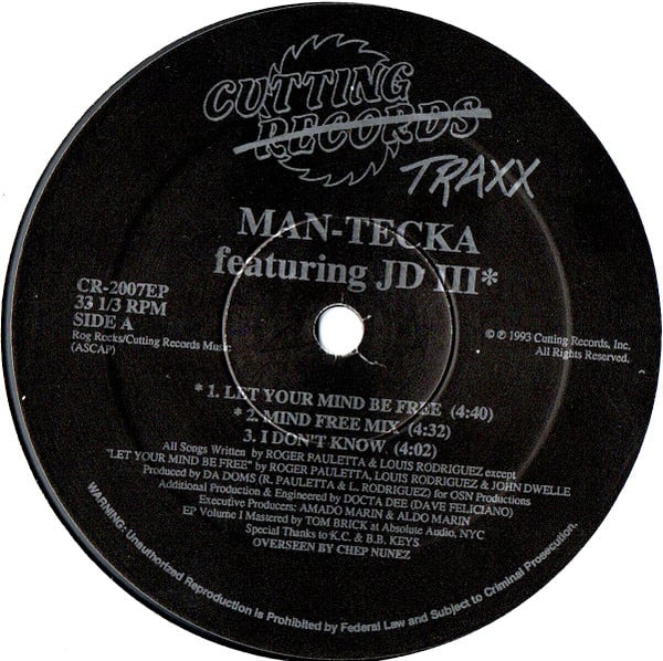 Man-Tecka Featuring JD III - Man-Tecka EP Vol 1