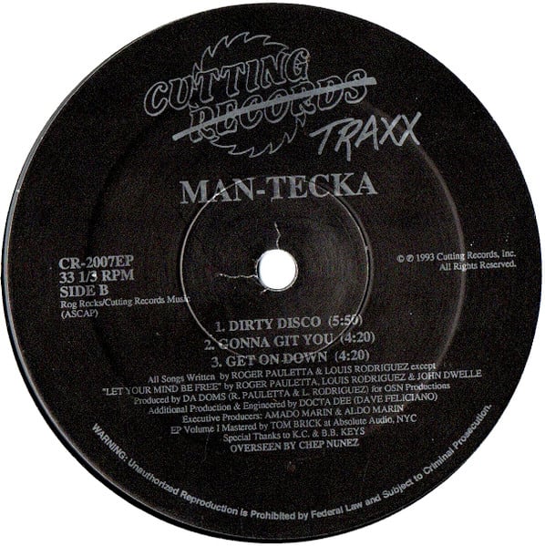 Man-Tecka Featuring JD III - Man-Tecka EP Vol 1