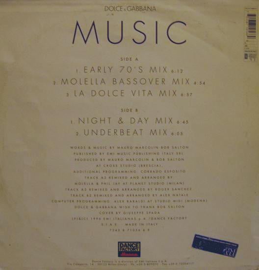 Dolce & Gabbana - Music
