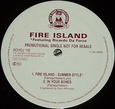Fire Island Featuring Ricardo Da Force - Fire Island / In Your Bones