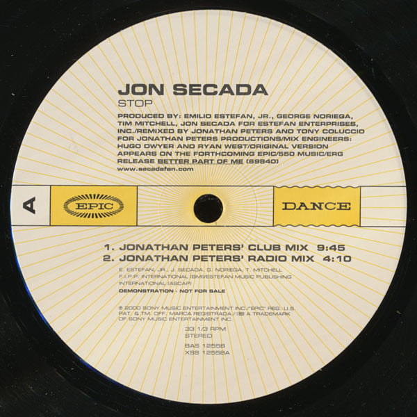 Jon Secada - Stop (Promo #1)
