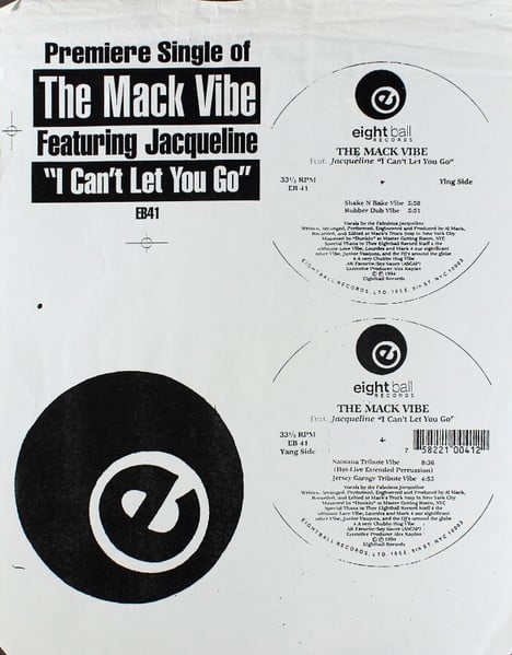 The Mack Vibe, Jacqueline – I Can't Let You Go