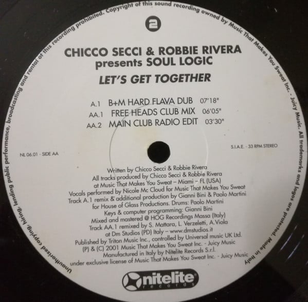 Chicco Secci, Robbie Rivera, Soul Logic - Let's Get Together