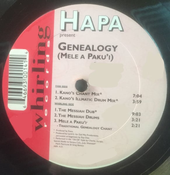 Hapa - Genealogy (Mele A Pakui'i)