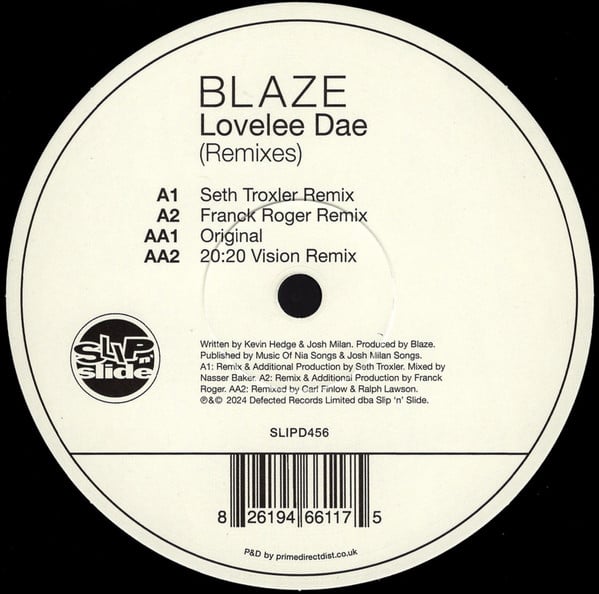 Blaze - Lovelee Dae (Remixes)