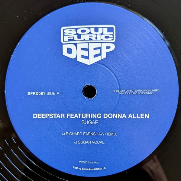 Deepstar Featuring Donna Allen / Melba Moore - Sugar / My Heart Belongs To You