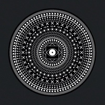 Slipmat "Eye of Joule" - Doble Vista (Par, Negro)
