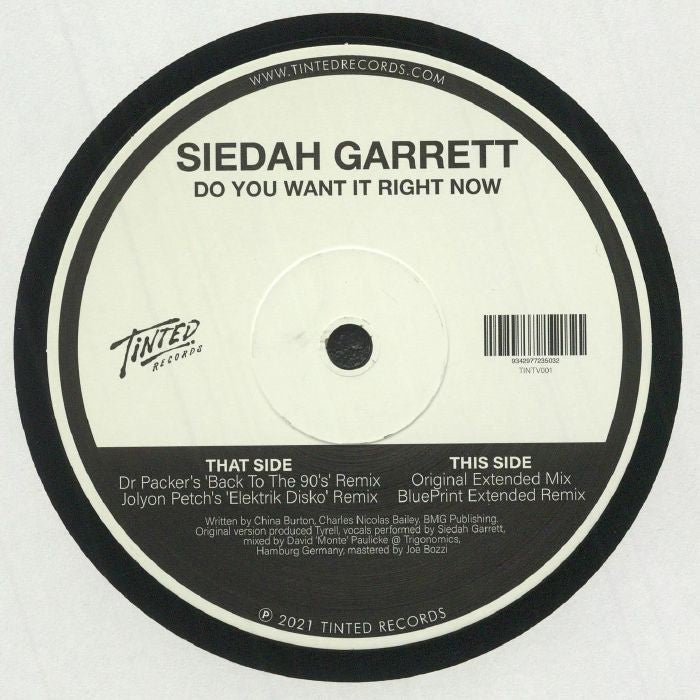 Siedah Garrett - Do You Want It Right Now