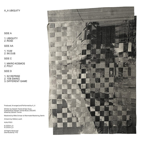 A_A (Satoshi Tomiie + Nao Gunji) - Ubiquity (2LP)