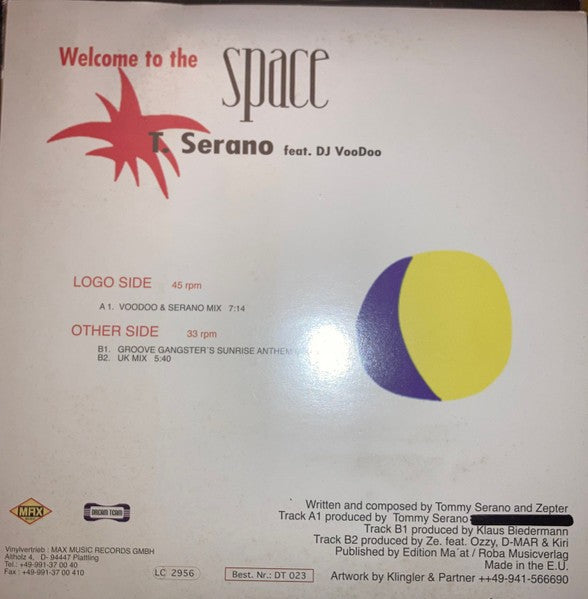 Tommy Serano, DJ VooDoo - Welcome To The Space