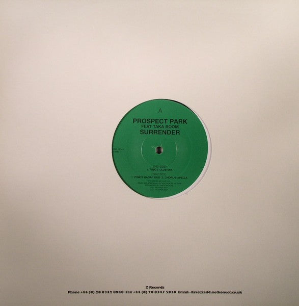 Prospect Park, Taka Boom - Surrender