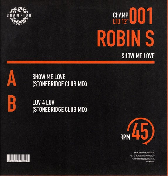 Robin S. - Show Me Love / Luv 4 Luv