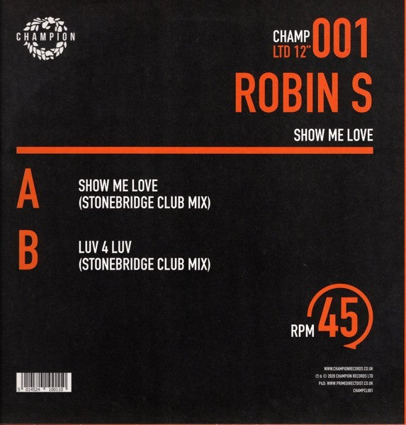 Robin S. - Show Me Love / Luv 4 Luv