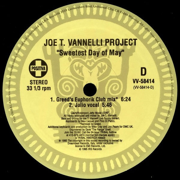 Joe T. Vannelli Project - Sweetest Day Of May (2LP)