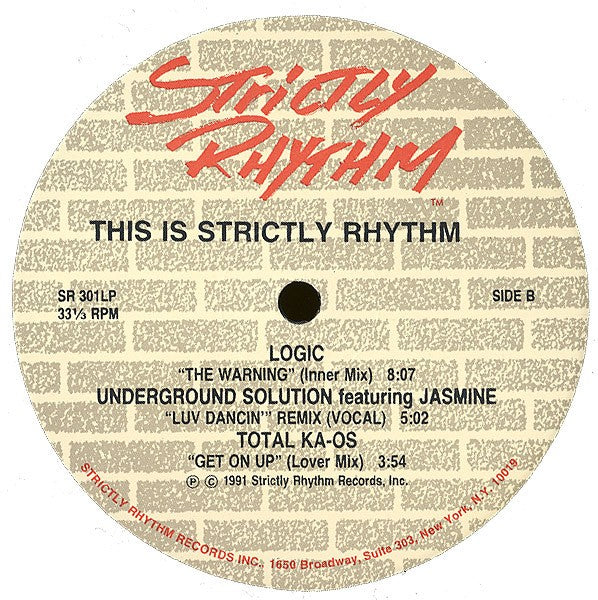 Various - This Is Strictly Rhythm (2LP)