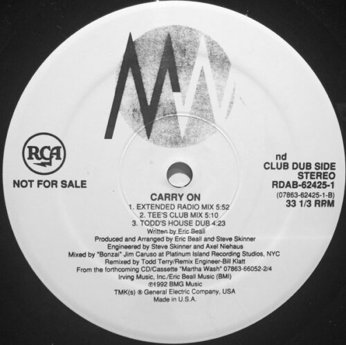 Martha Wash - Carry On (The Todd Terry Released Project)