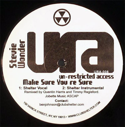 Stevie Wonder – Make Sure You're Sure